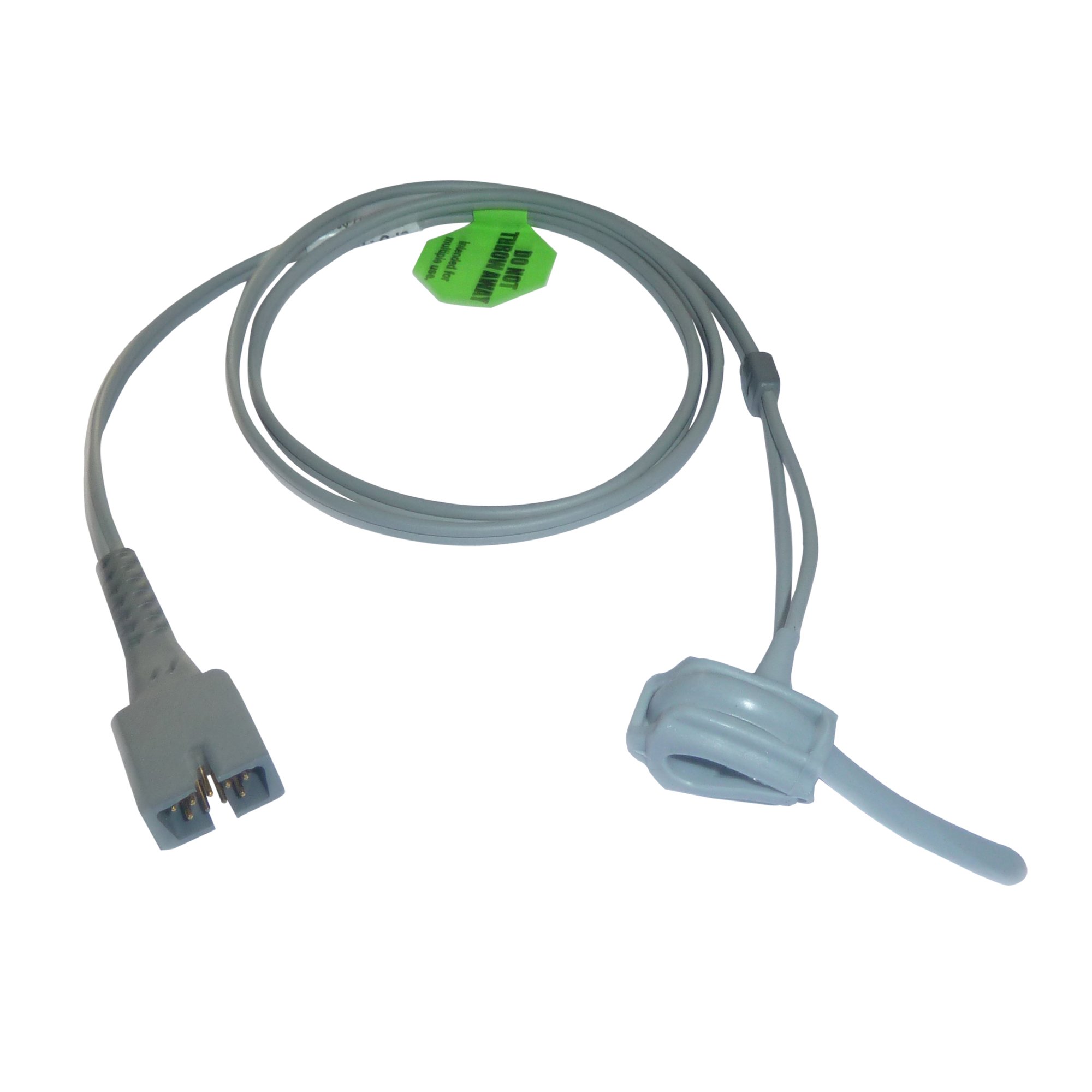 Spo2 0.9Mtr 9pin probe compatible with Nellcor OS/HP Halfmoon/Mediaid/Emco/Allengers/Mindray Beneview/Nasan/Solaris/Siliconlabs/L&T/Edan Neonatal Rubber type.-image-33