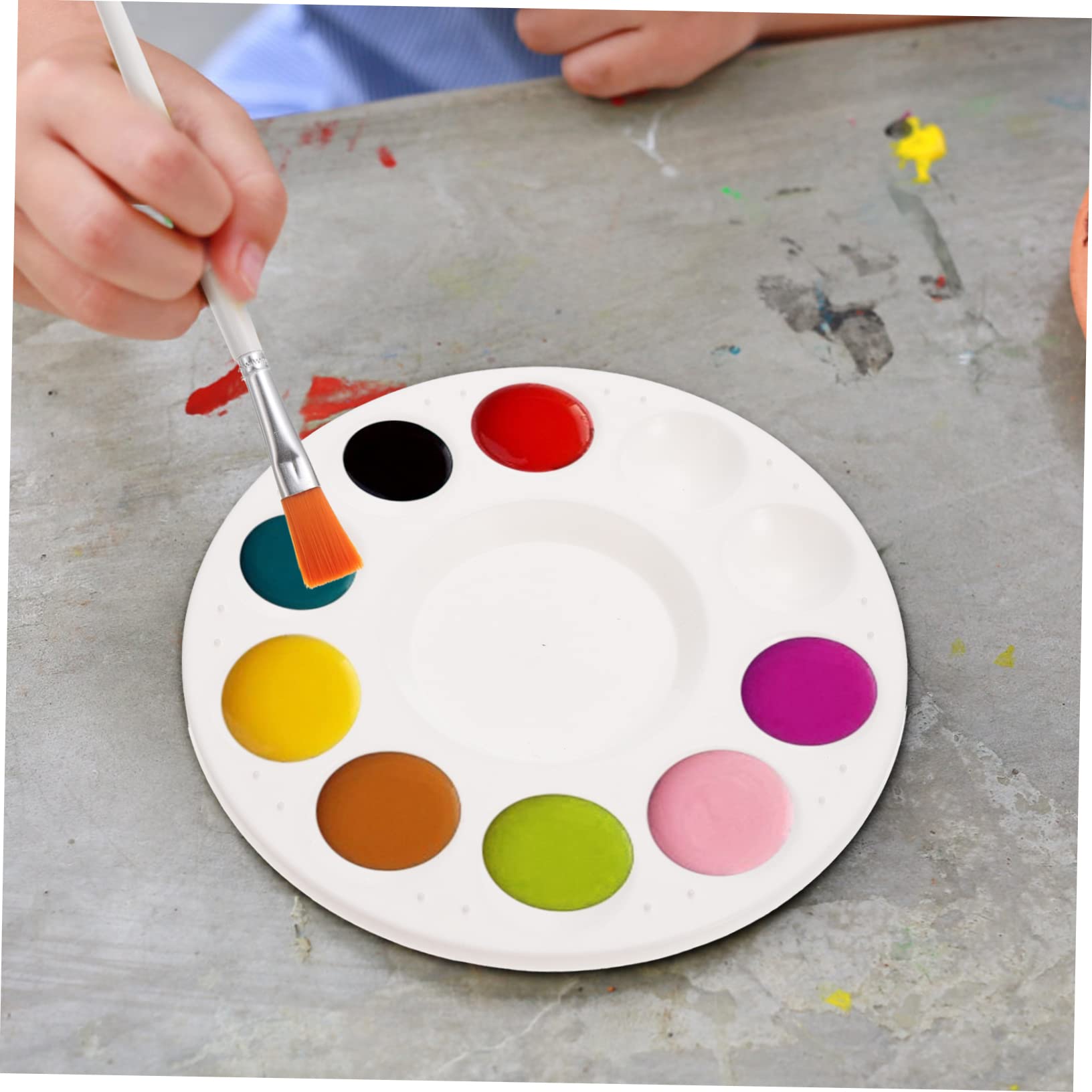 ERINGOGO Oil Painting Brush Set Craft Paint Brushes Watercolor Mixing Palette Palette