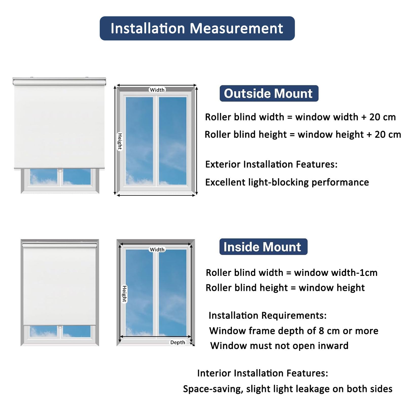 Estor Enrollable Interior, Estor Opaco Sin Cuerda, con Sistema de Parada Automática, Aislamiento Térmico y Bloqueo de Luz, Instalación en Pared o Techo (Beige W100xH100cm)