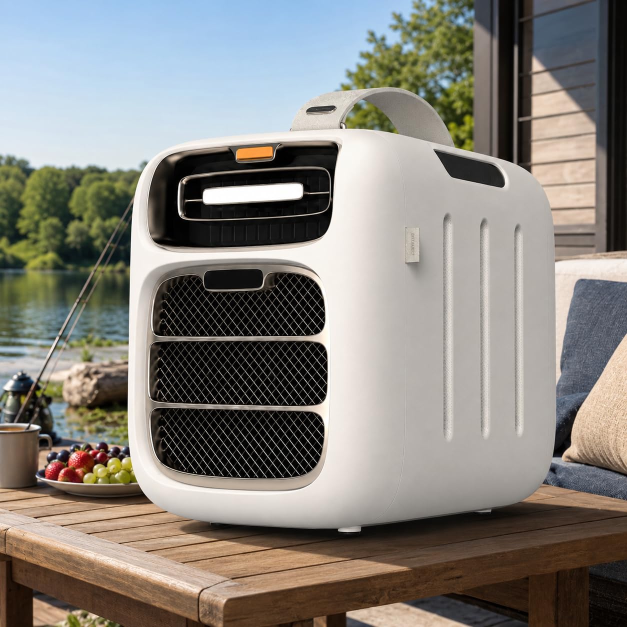 forplubossmmp Portable Air Conditioner For Camping, Compact Tent Ac With Cooling, Heating & Dehumidifying, 16-32°C Control, 3 Wind Speeds, Remote Control, For Tent, Rv, Truck, Camper Use Cold
