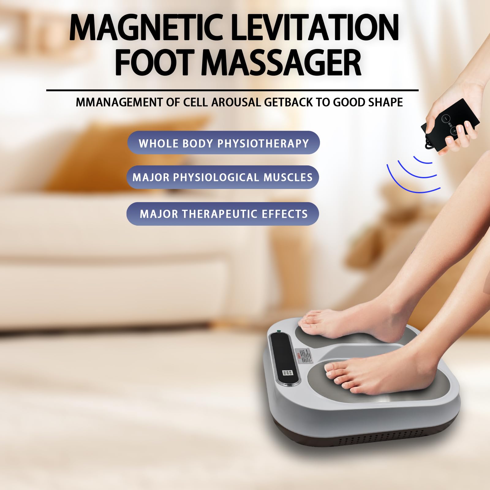Terahertz P90 Massaggiatore per piedi – lenitivo continuo per una migliore circolazione sanguigna e comfort, ideale per alleviare la fascite plantare