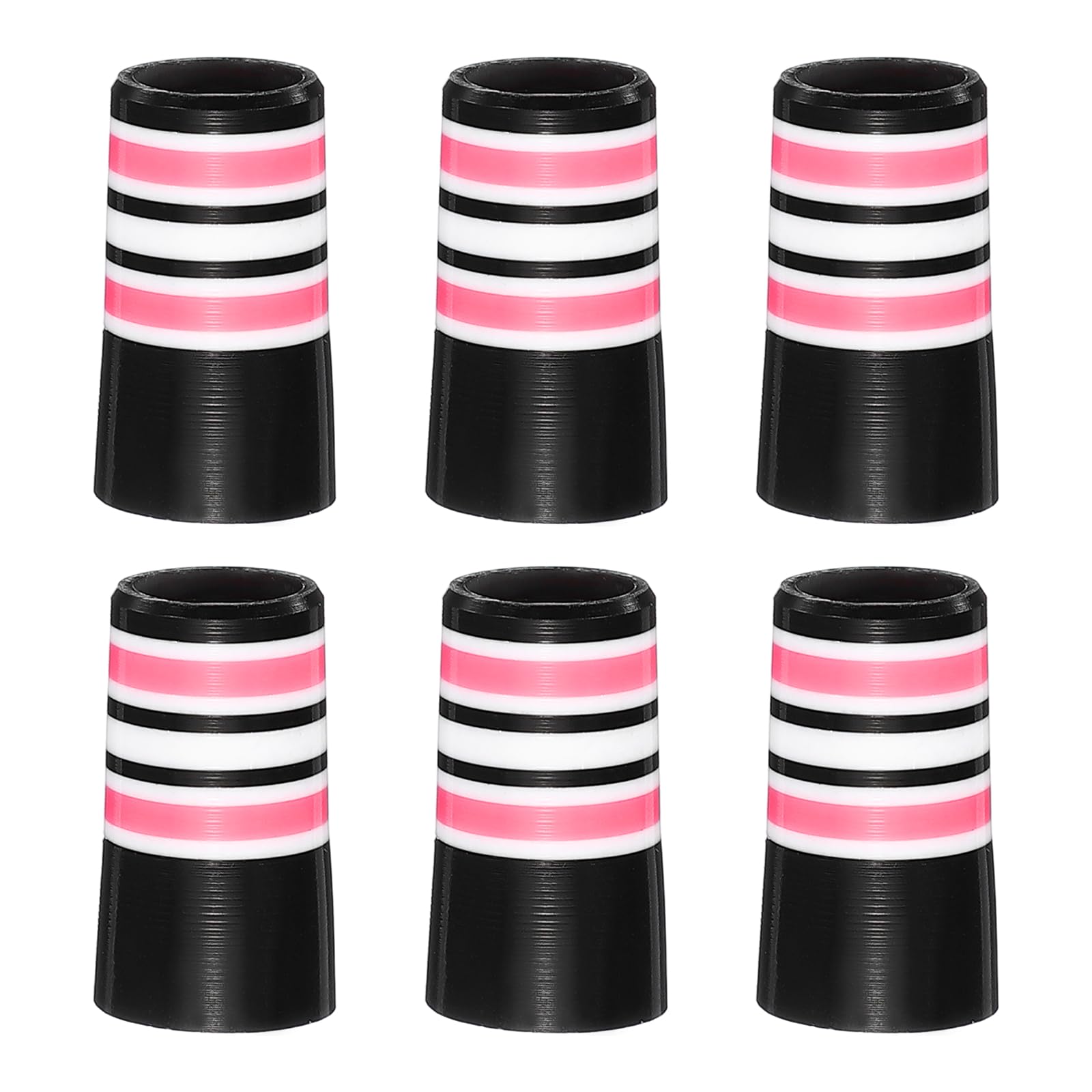 YELARXI Golf Ferrules, 25 mm Taper Tip Shaft Golf Iron Ferrules Durable CAP Shaft Tip Protector Replacement 12 Pcs & Pink & 0.37"-Fitting for Club Repair and Maintenance