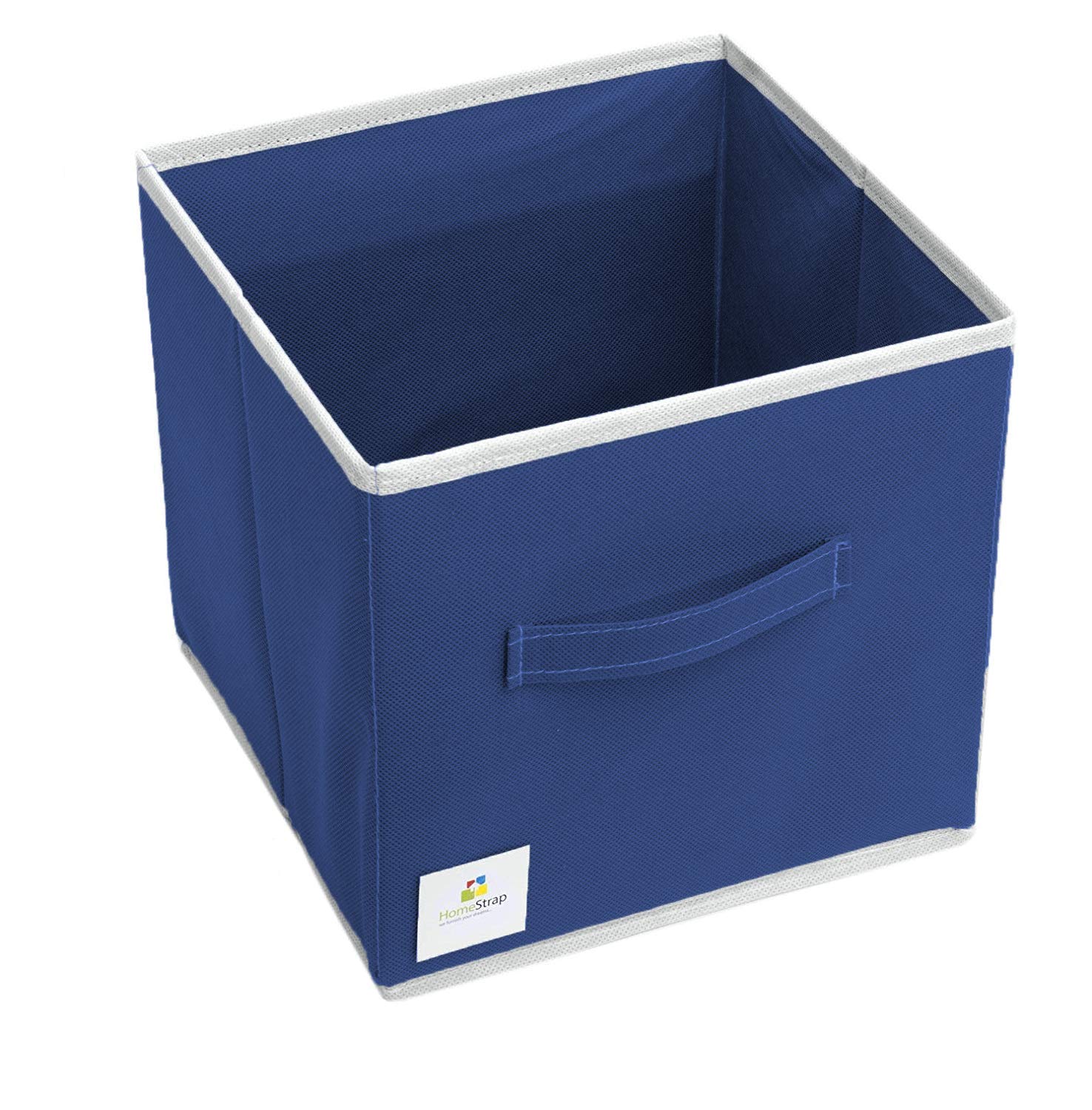 Homestrap Foldable Cube Storage Cubes/Boxes (Navy Blue)