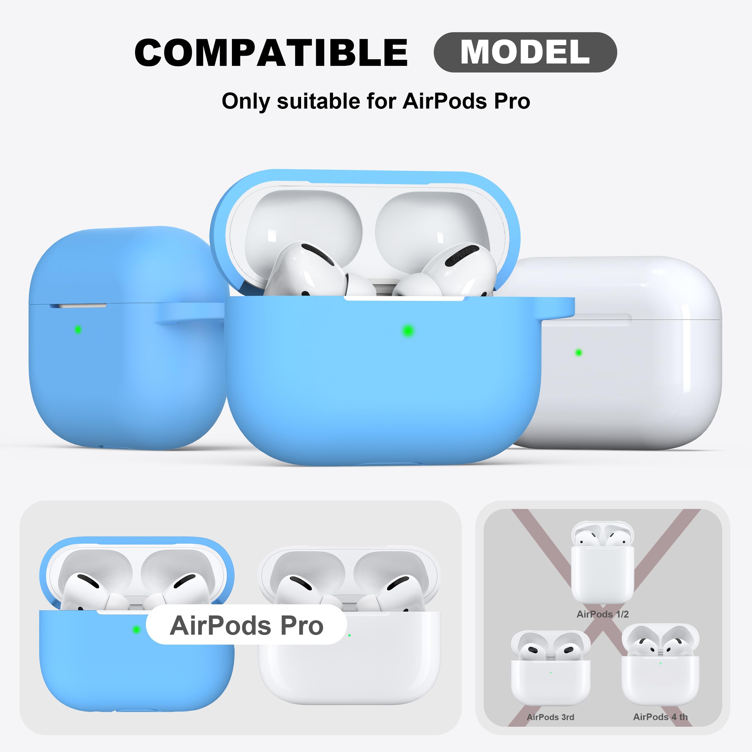 Amazon.com: R-fun for AirPods Pro 2nd/1st Generation Case with