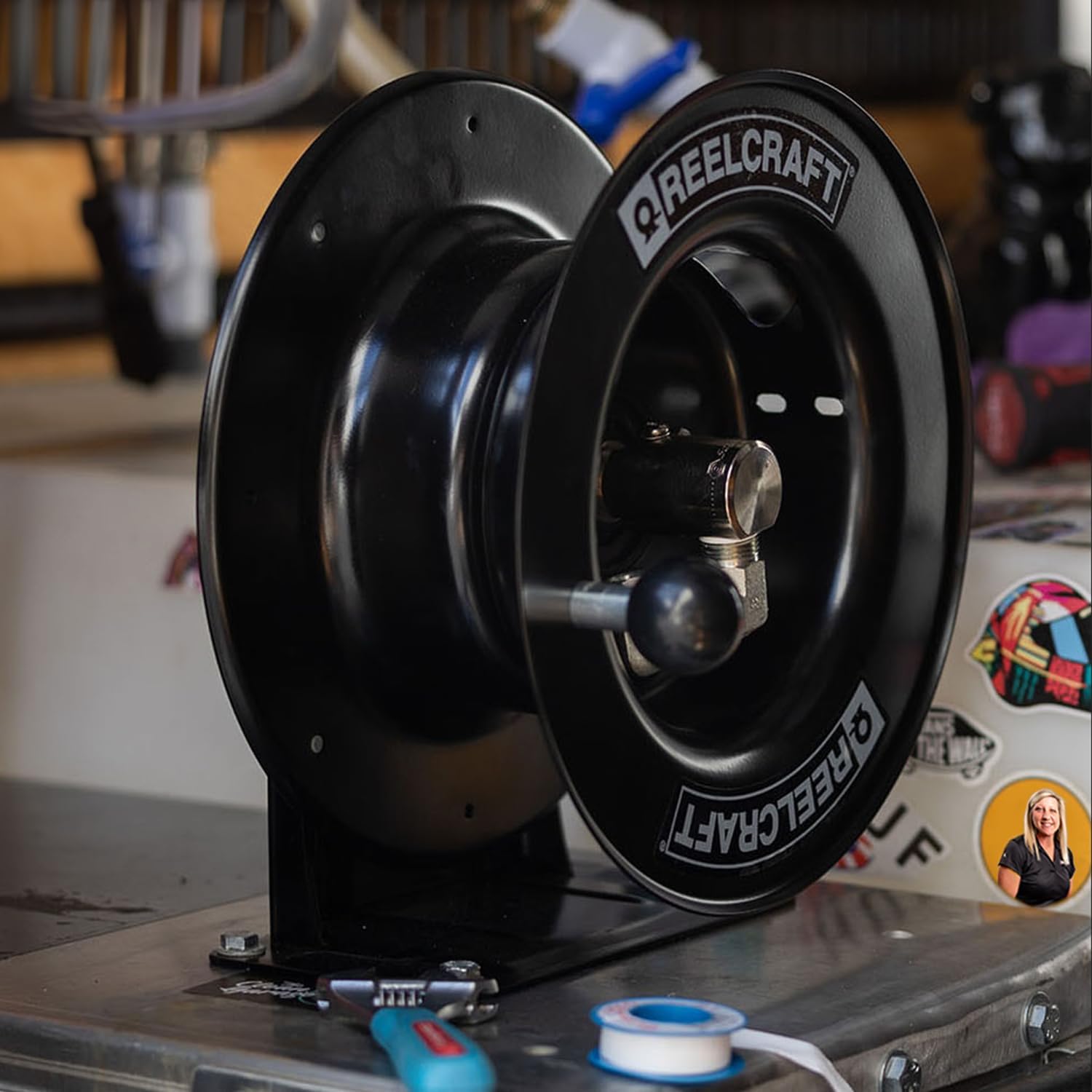 Reelcraft CA6000-H - Hand Crank Pressure Wash Reel, 1/4" x 100ft (3/8" x 50ft) 5000 psi