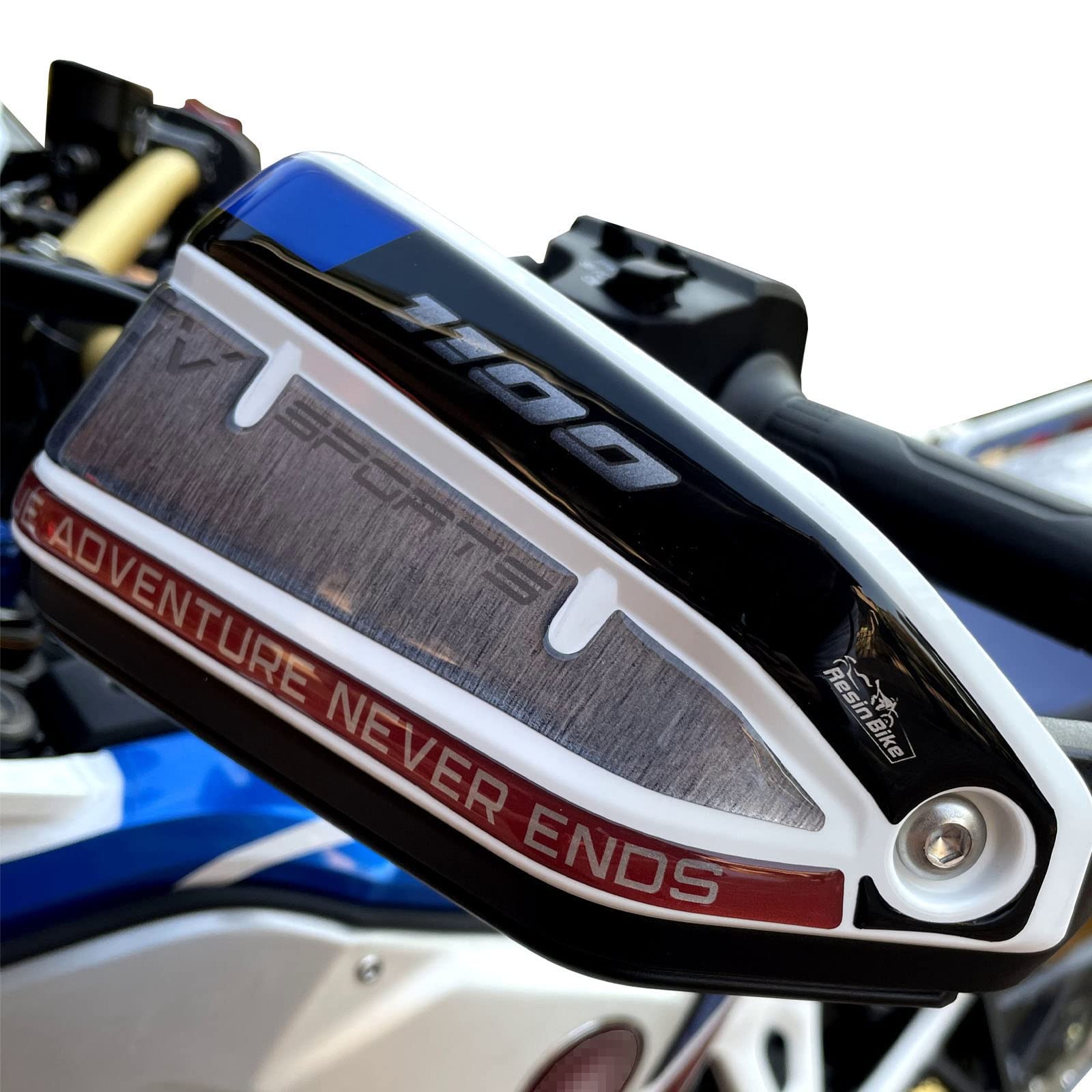 Resin Bike Adhesivos de Moto Compatibles con Honda CRF1100L Africa Twin Adventure Sports 2021. Protecciones Paramanos de Choques y Arañazos de Moto. Adhesivo 3D Resinado - Made in Italy