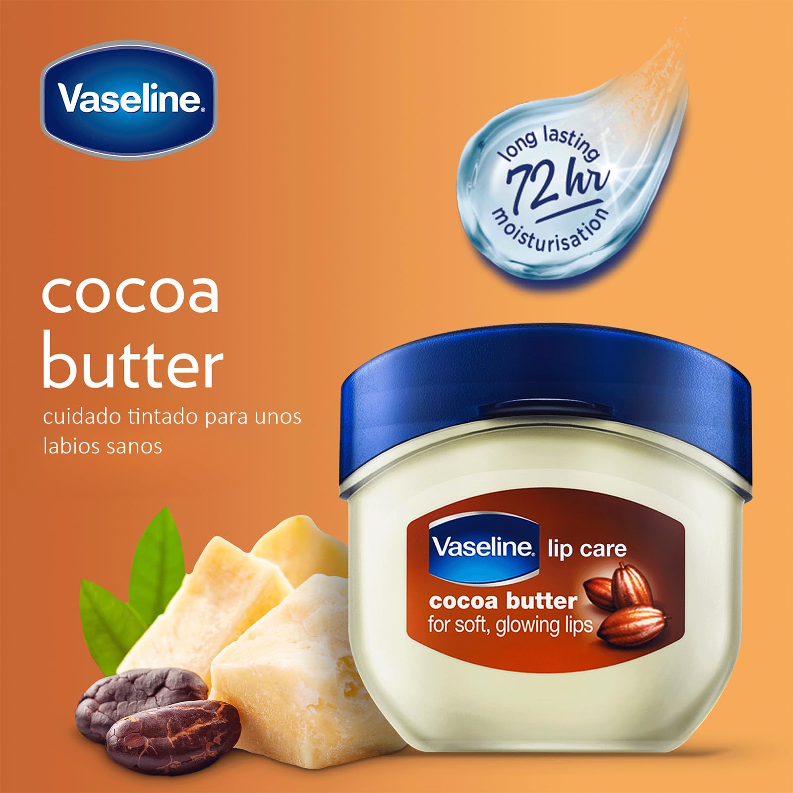 Bálsamo Labial Vaseline 7 g Nutritivo Manteca de cacao — view 2