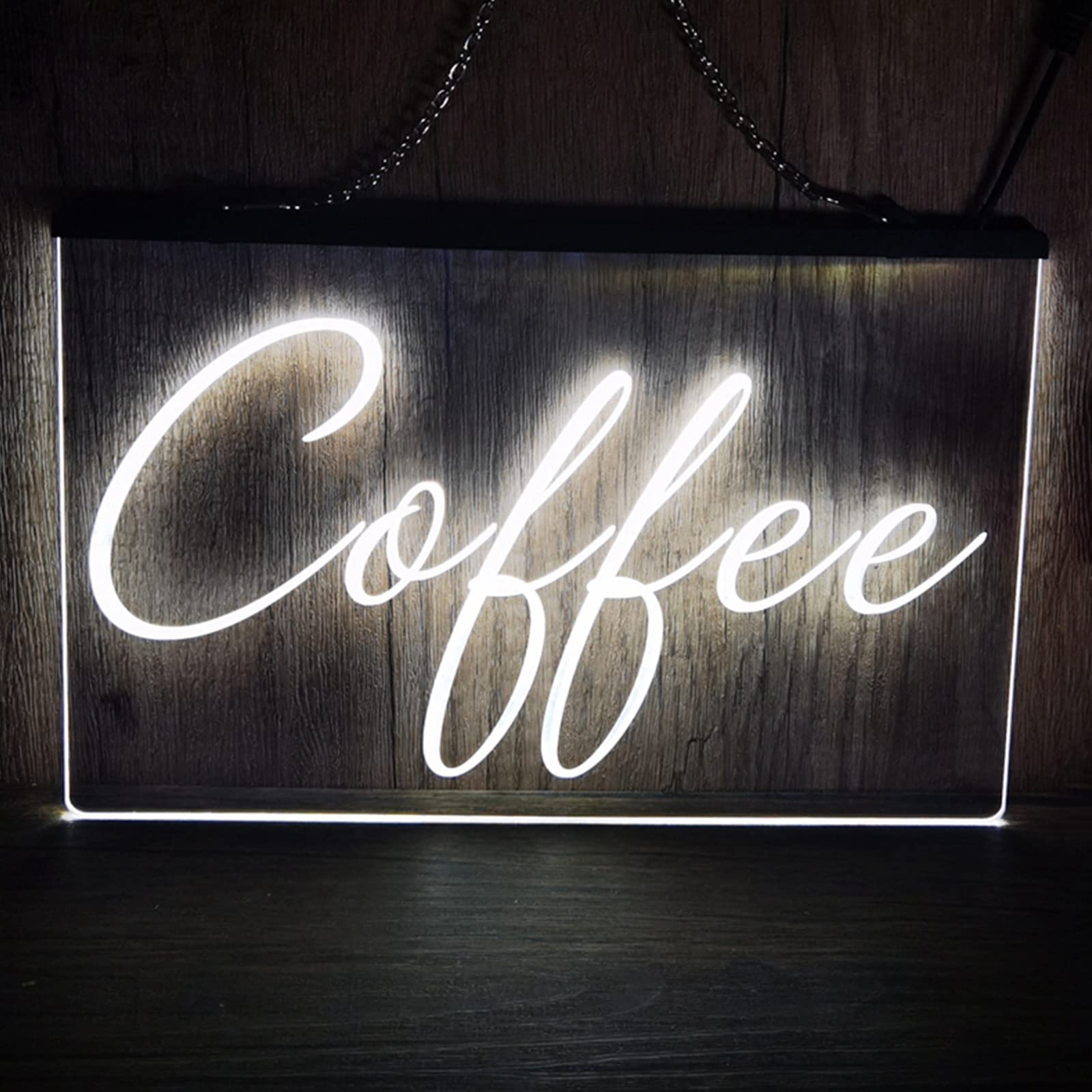 Kawiarnia neon LED, niestandardowe litery USB kawiarnia neony do dekoracji ścian pokoju 3D lampki nocne,Rgb,30x20cm