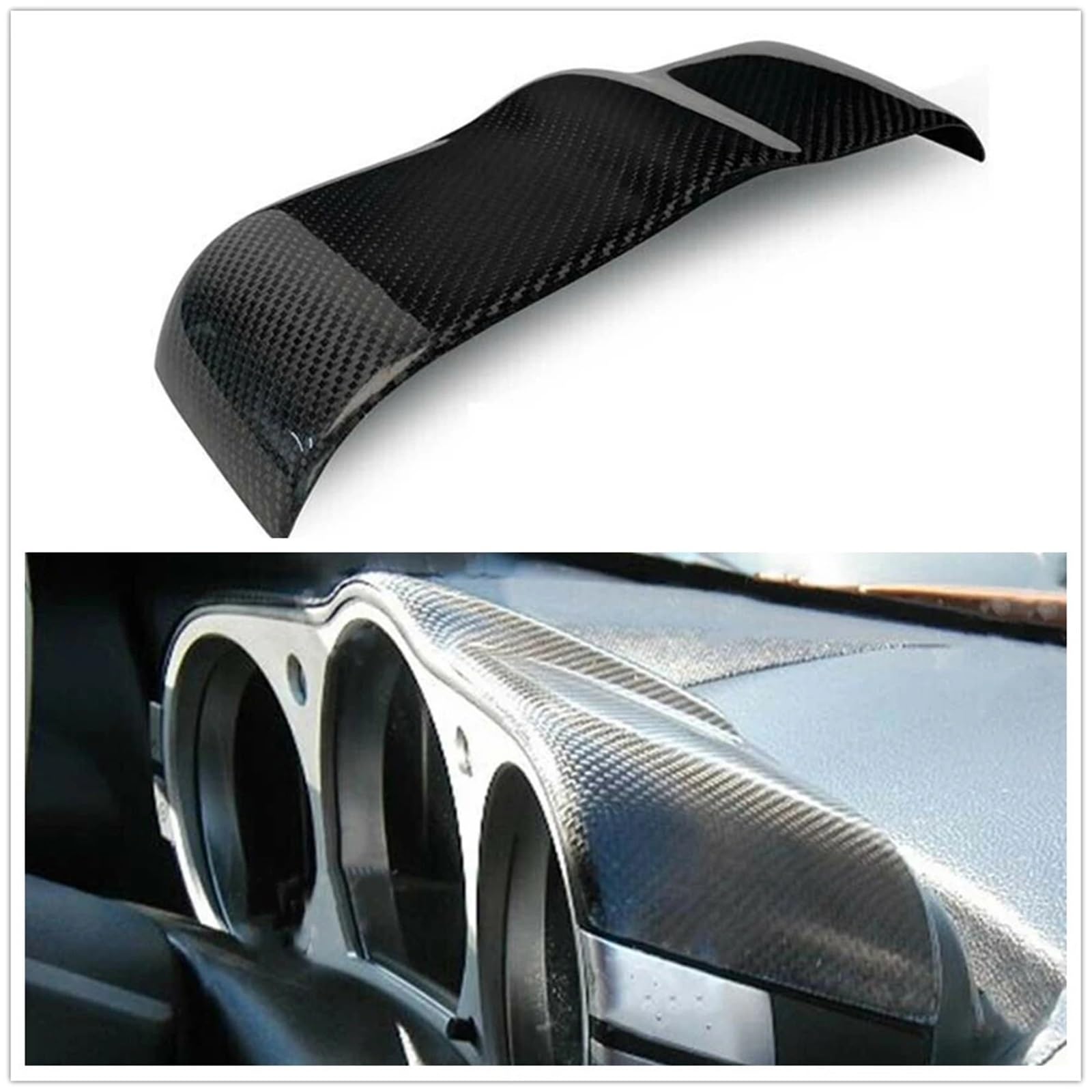 Folia na panel‌ Okleina skrzynia biegów‌ Pasuje do Nissana 350Z Z33 2003-2009 Deska rozdzielcza Osłona prędkościomierza Wykończenie Prawdziwe włókno węglowe Konsola środkowa Panel