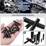Glarks 405Pcs 27 Sizes Roll Pin Assortment Set, M1.5 M2 M2.5 M3 M4 M5 M6 M8 M10 Slotted Spring Pins Split Spring Dowel Hardware Assortment Kit for Home Improvement Automotive Repair