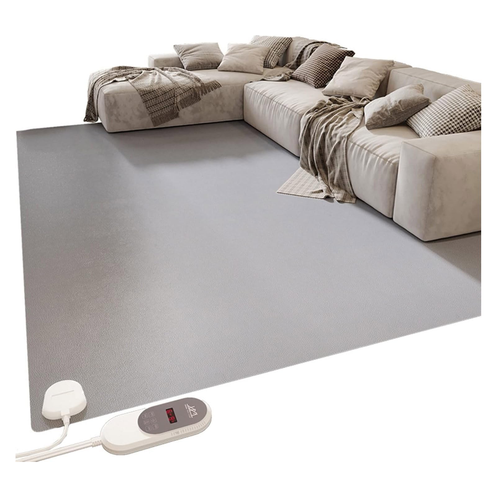 Tapis de sol chauffant moelleux pour réchauffer le salon et le bureau en hiver