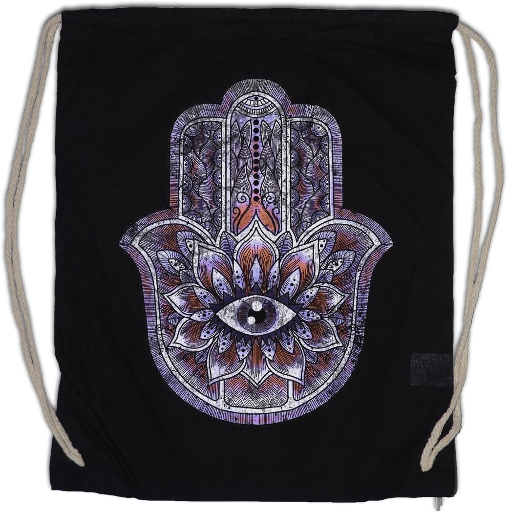 Urban Backwoods Hamsa Drawstring Bag Gym Sack