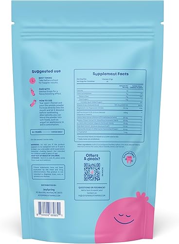 Miniatura 7 de JoySpring SleepBerry - Melatonina líquida, gotas de citrato de magnesio y glicinato y palito de azafrán para niños