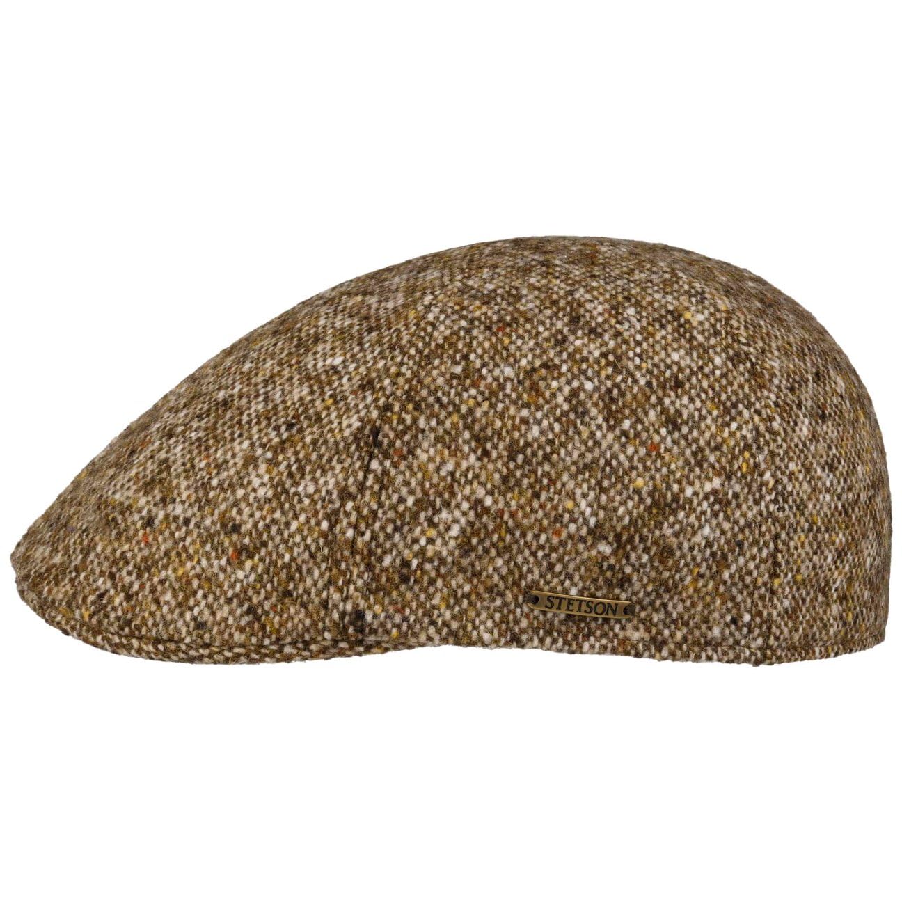 Stetson Texas Donegal Wool Flatcap Schirmmütze Tweed Mehrfarbig Herren Herbst Winter