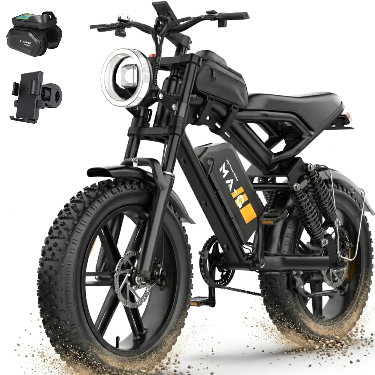 Electric Bike for Adults 20" Fat Tire All Terrain Ebike