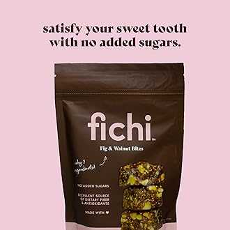Fichi Fig and Nut Bites, a Wholesome and Delicious Gluten-Free Italian Fruit and Nut Snack (Two Pack, Fig and Walnut)