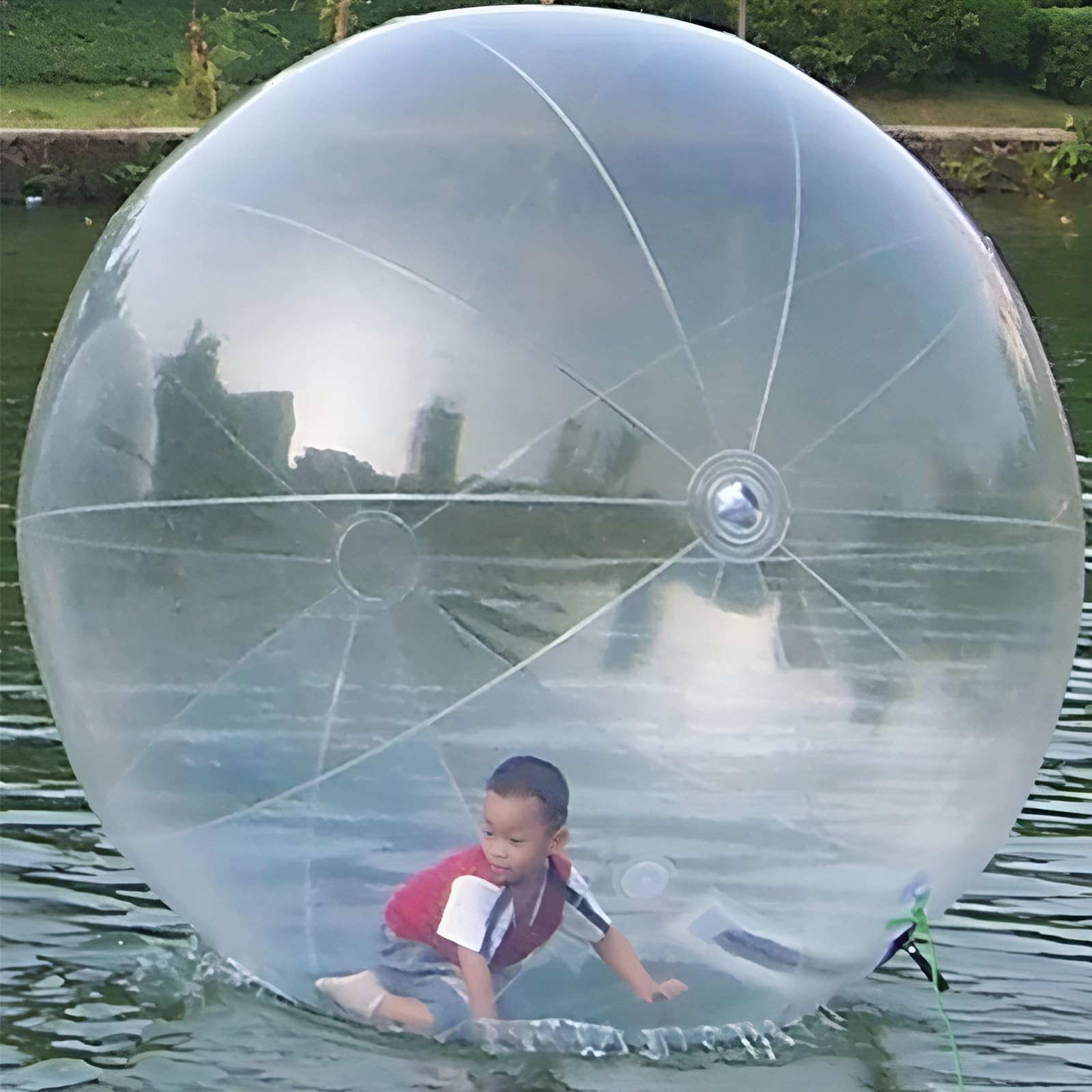 Boule de marche sur l'eau en PVC résistant de 2.2m dotée d'une fermeture éclair étanche