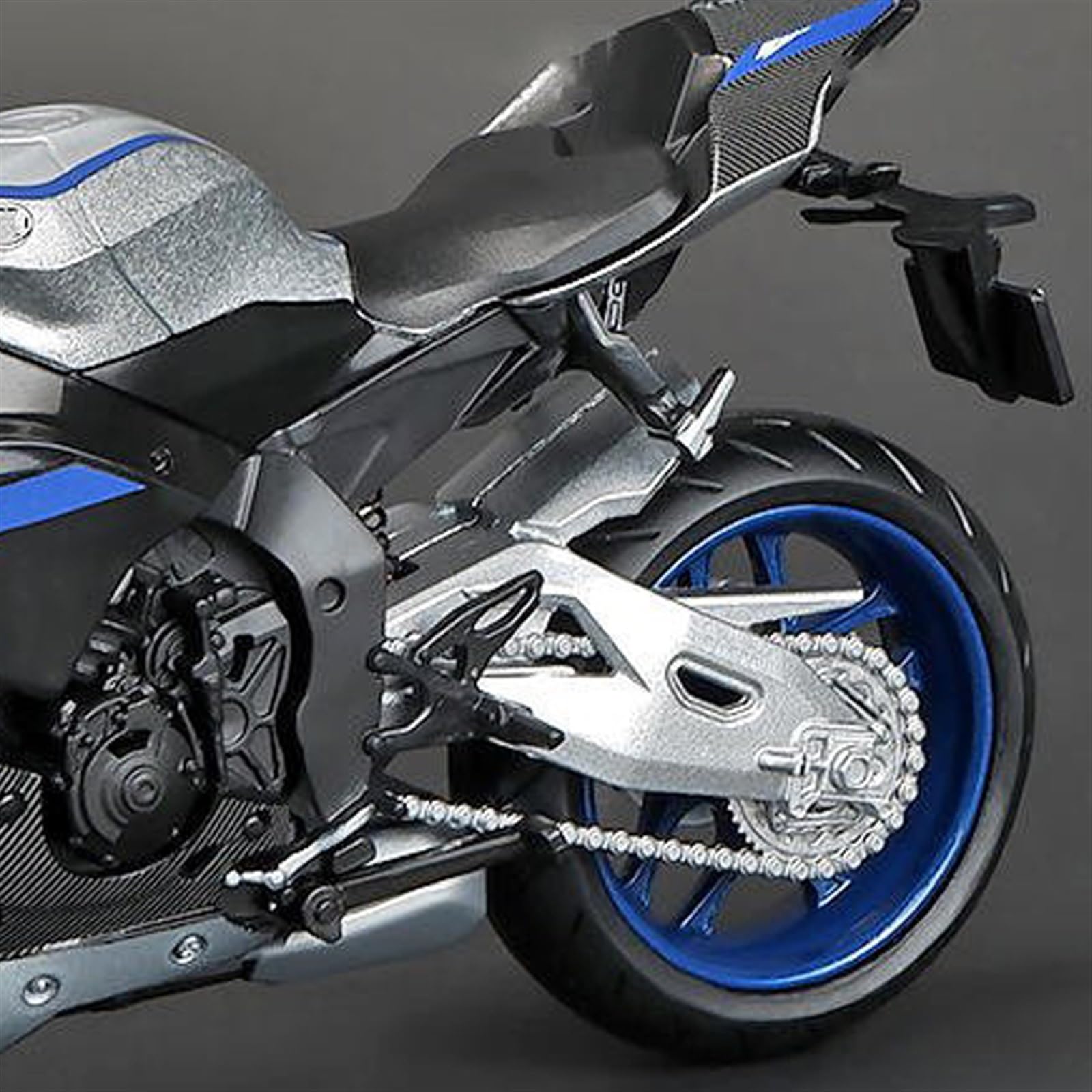 Modèle Réduit Moto 1/12 YZF-R1 Turquoise - Moto Alliage Moulée Sous Pression Avec Suspension Et Direction