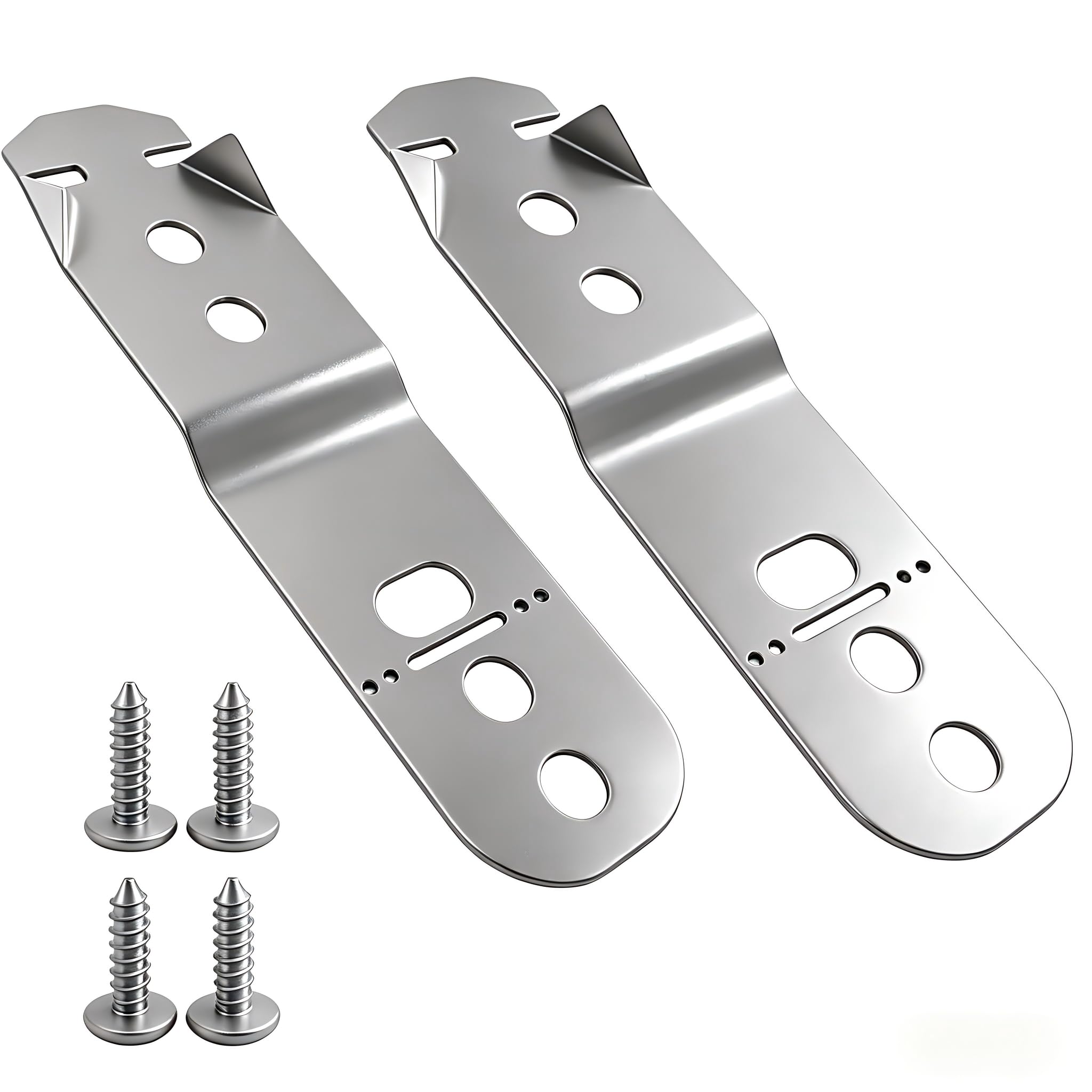Photo 1 of 00619985 619985 Dishwasher Mounting Bracket Kit for Bosch, 2 Pack Replacement Brackets with 4 Screws for Kenmore, Thermador & Gaggenau Models Replaces, AP4538351 00605007 00628371