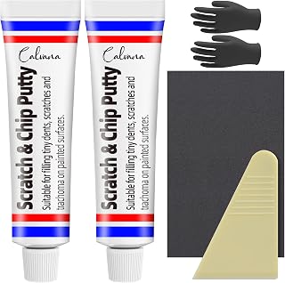 Calvana 2-Pack 20g Car Body Filler Repair Kit - Quick-Dry Automotive Putty for Scratches, Dents, Rust - Complete Tools Included