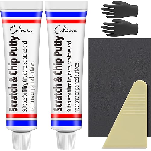 (2 Pack) 20g Car Body Filler Repair Kit, Automotive Putty Scratch Filler, Quick-Drying Formula for Minor Touch-ups, Ideal for Car Paint Scratch Removal and Rust, Includes Repair Tools