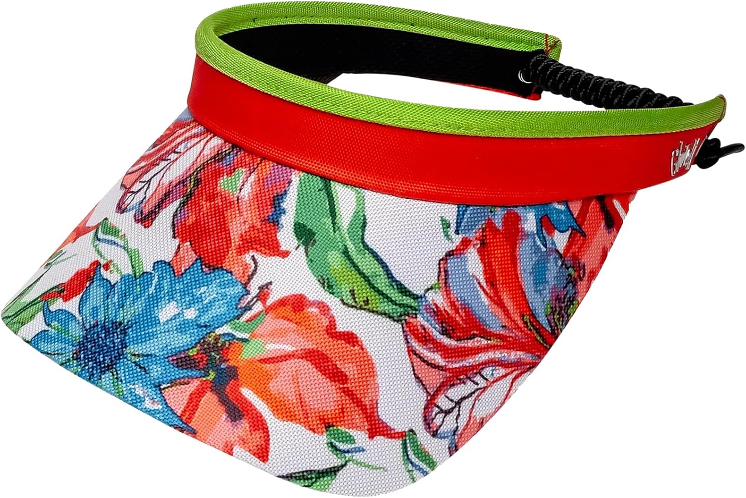 Fashion Fabric Coil Visor by: Glove It | Women's Adjustable Coil Visor – Margaritaville- UV 50 Protection Multicolor