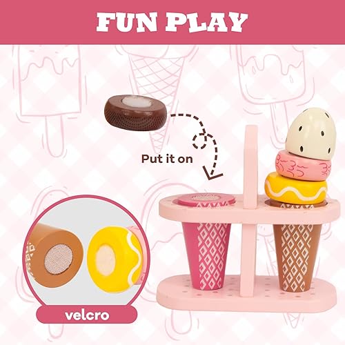 Miniatura 3 de Juego de helados  Sweet Treats Ice Cream Parlour  Juego de juguetes de comida para niños pequeños  El mejor regalo para niñas y niños