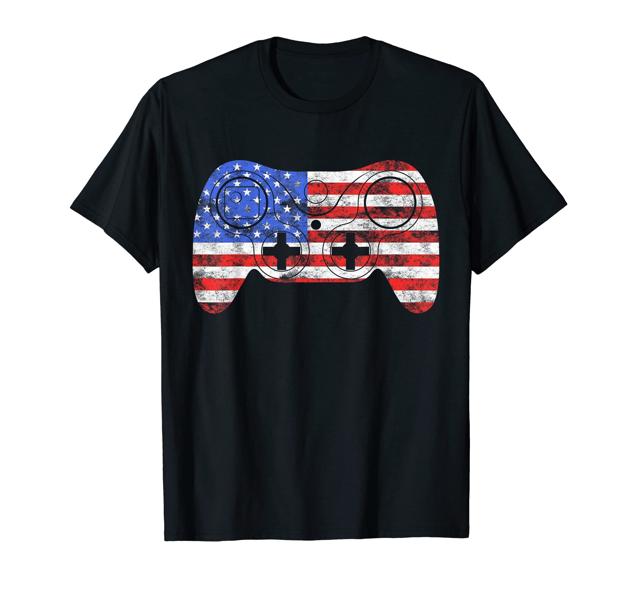 American Flag Video Gamer ShirtsAmerican Flag Gamer T-Shirt USA Gaming 4th of July Shirt T-Shirt