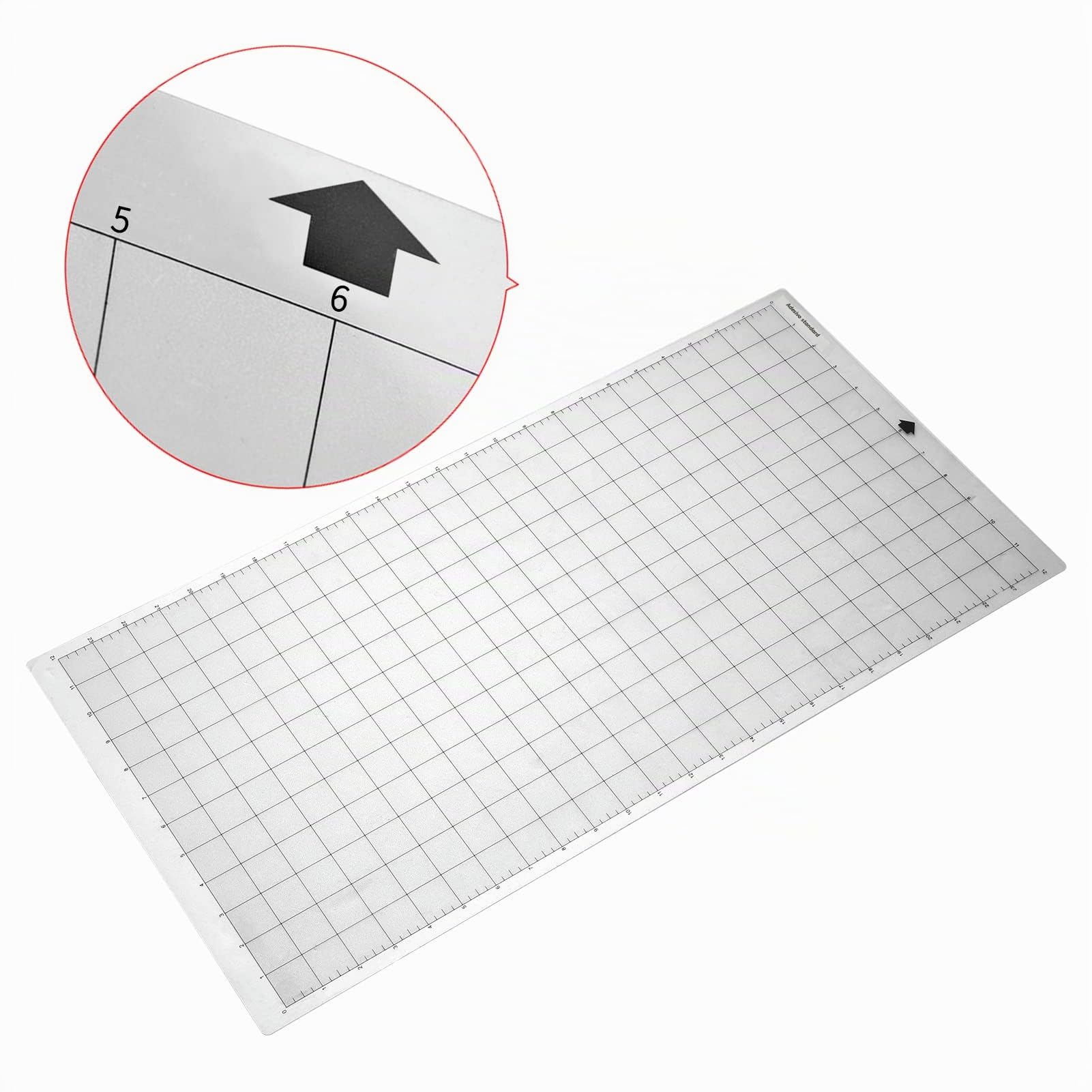 Tappetino da Taglio sostitutivo Tappetino Adesivo Trasparente Mat con griglia di misurazione 12x24 Pollici per Silhouette Cameo Explore Plotter Machine 3PCS