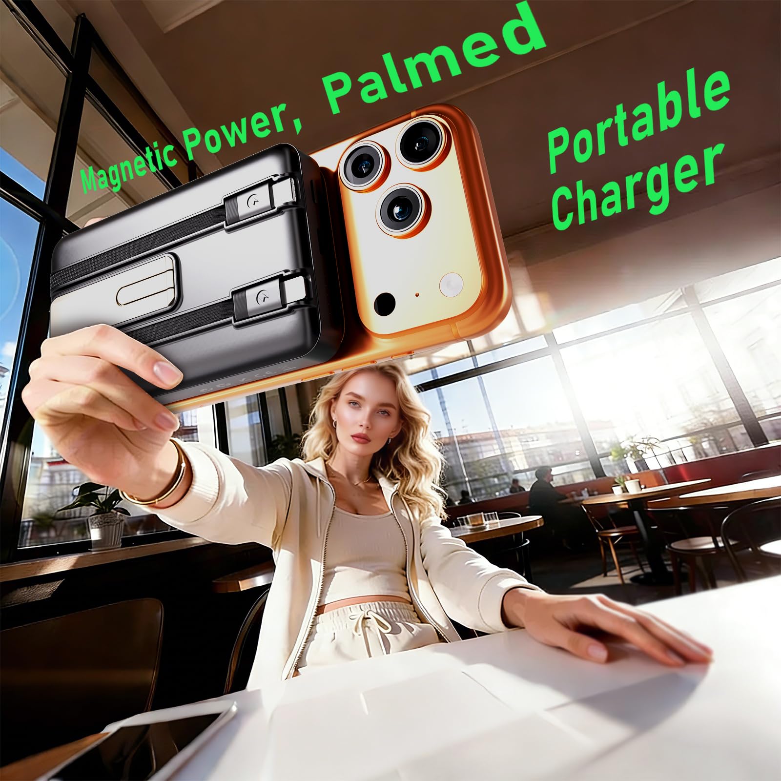 Banca solare di potere del caricatore, portatile senza fili 49800mAh