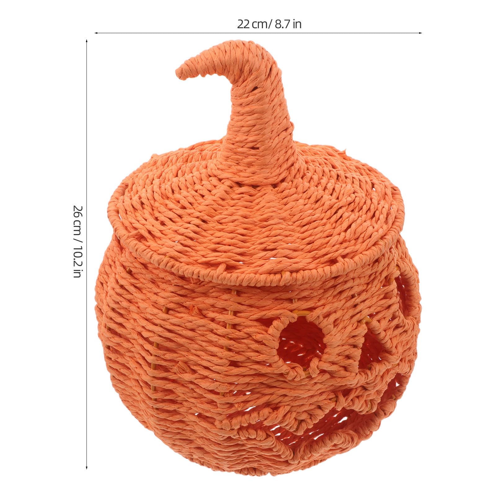 VALICLUD Kürbis Papierlaterne mit Hexenhutdeckel, Halloween Geschenkideen