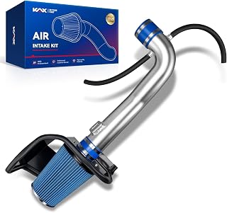 KAX 3.5 inch Cold Air Intake System Kit & Heat Shield Replacement for Chevy Silverado 1500 2014-2018, GMC Sierra 1500 2014-2018, Chevy Tahoe 2015-2020, Suburban 2015-2020, High Performance, BLUE