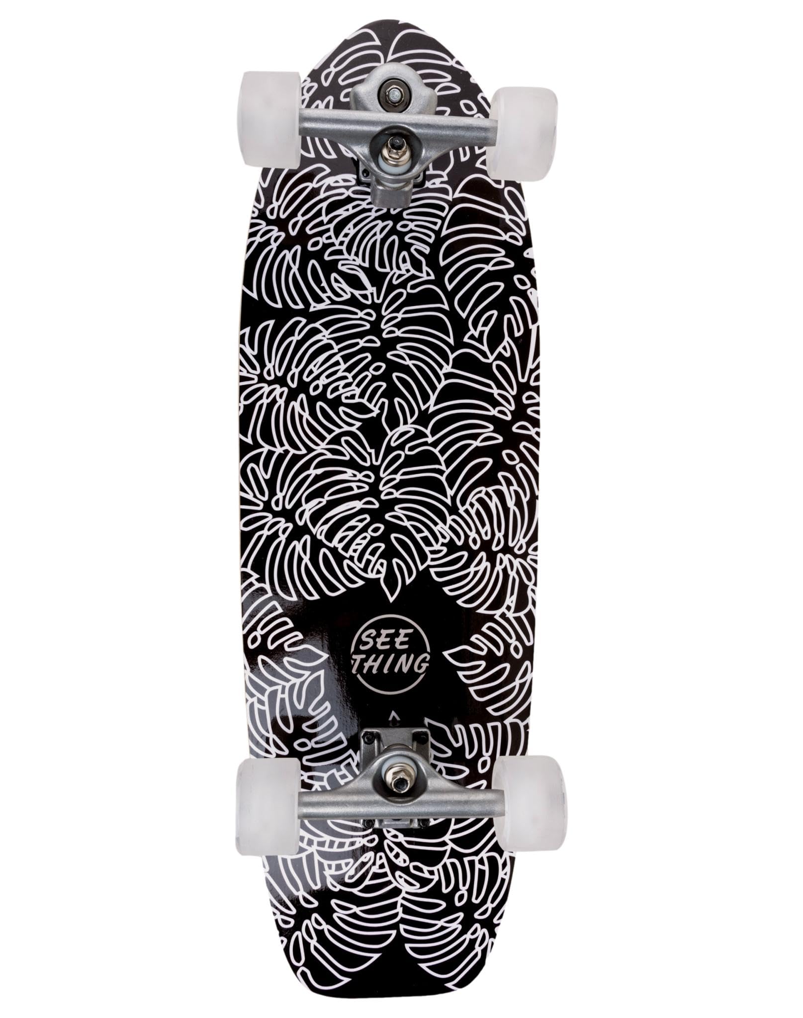 Surfskate Exotic - Seething | Surf Skate Urbano | Tabla 29"x10" | Ejes S5 | Ruedas 65x43mm 78A | ABEC-5 | Completo y Listo para Usar, Rojo, Incluye Llave T