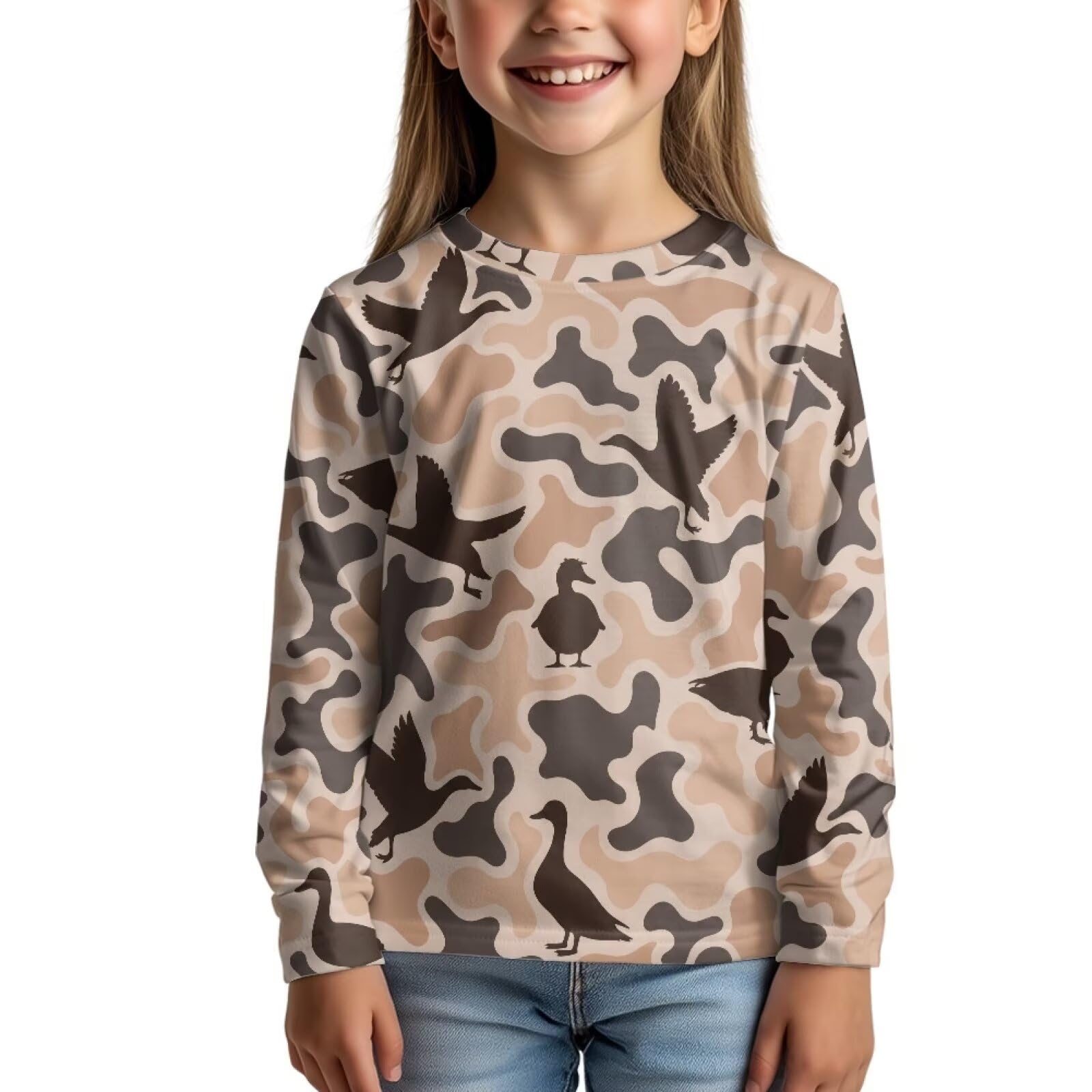 Uourmeti Girls Graphic Tees Long Sleeve T Shirts for Teens