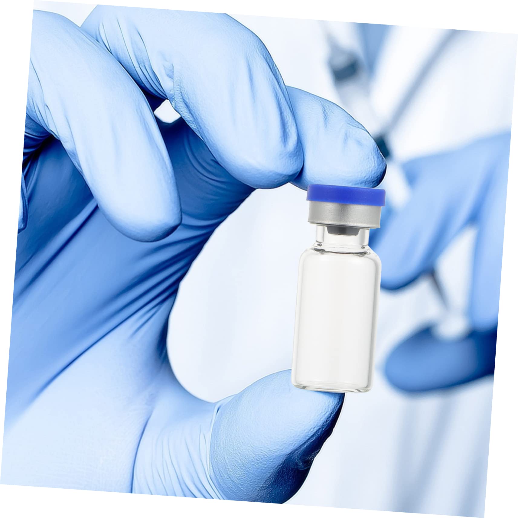 Cabilock 100piezas Transparentes de Vidrio para Aceites Esenciales Frascos de Vidrio con Tapa para Laboratorio Botellas de Vacías Rellenables para Uso Ciencias