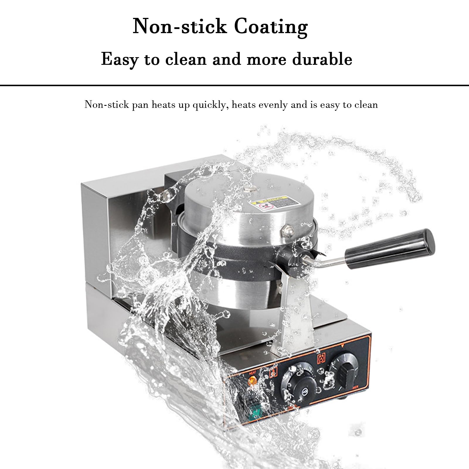 Máquina Comercial para Hacer Hamburguesas y gofres, 1300 W, Antiadherente, para Hacer gofres, Prensa eléctrica para paninis y Hamburguesas con Control de Temperatura de 50 a 300 ℃,
