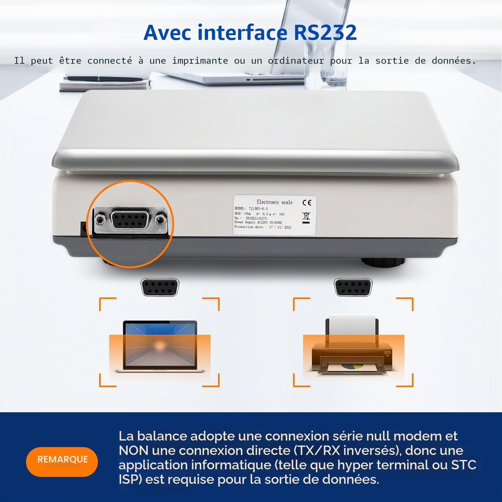 Bonvoisin Balance Compteur Numérique 30kg/0,1g, Tare, Comptage & Alarme