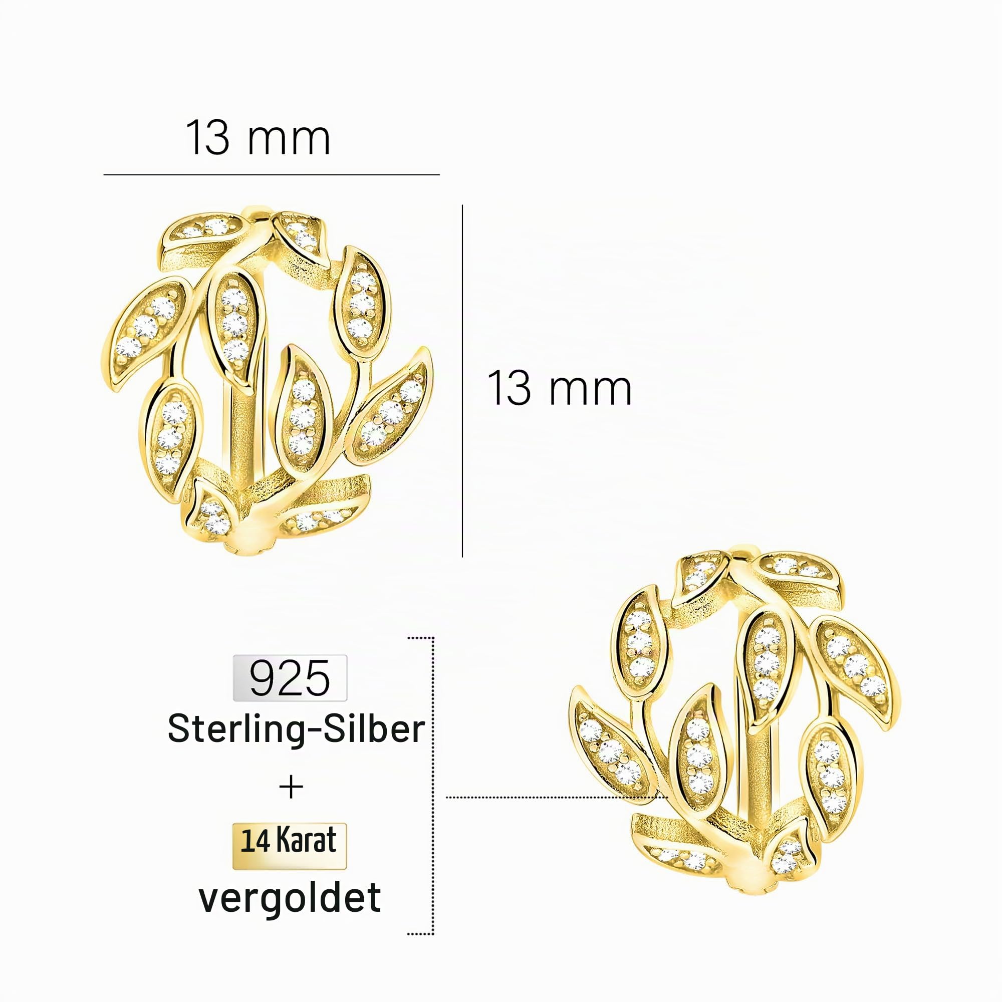 SOFIA MILANI - Damen Ohrringe 925 Silber - Ornamenten Ohrhänger