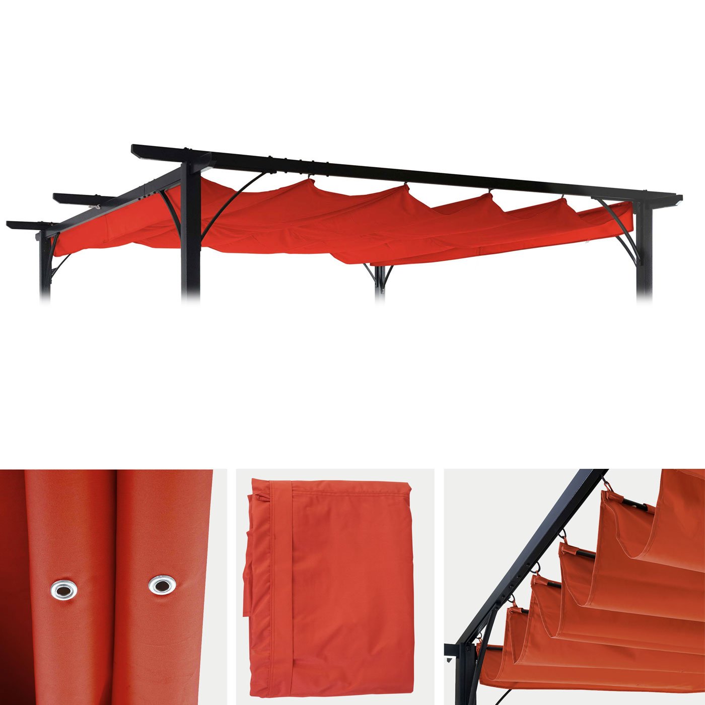 Quick Star Tetto Di Ricambio Per Gazebo Da Giardino, 3 X 3 M, Colore - Foto 5