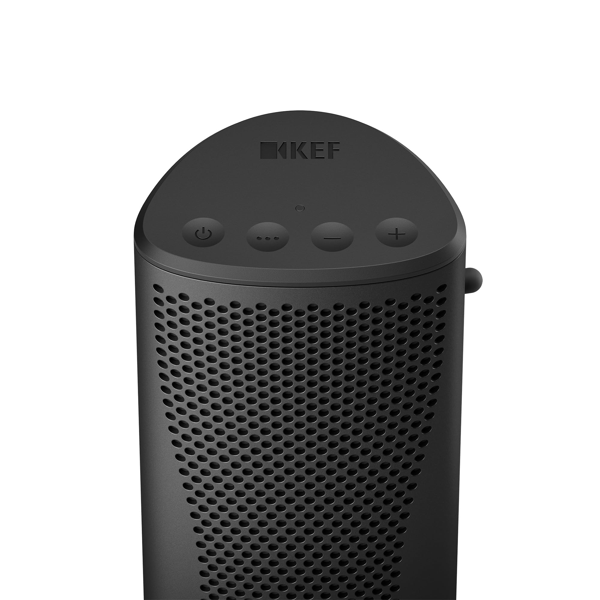 KEF Muo High-Fidelity Premium tragbarer Bluetooth-Lautsprecher, Midnight Black | Bluetooth 5.4 aptX Adaptive | USB-C | IP67 wasserdicht | 24 Std. Wiedergabezeit | für zu Hause, draußen und unterwegs