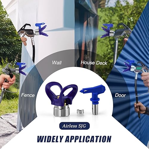 Miniatura 7 de Airless SJG 3 puntas de pulverizador de pintura, punta de pulverización reversible, boquillas de pulverización sin aire, piezas de máquina de