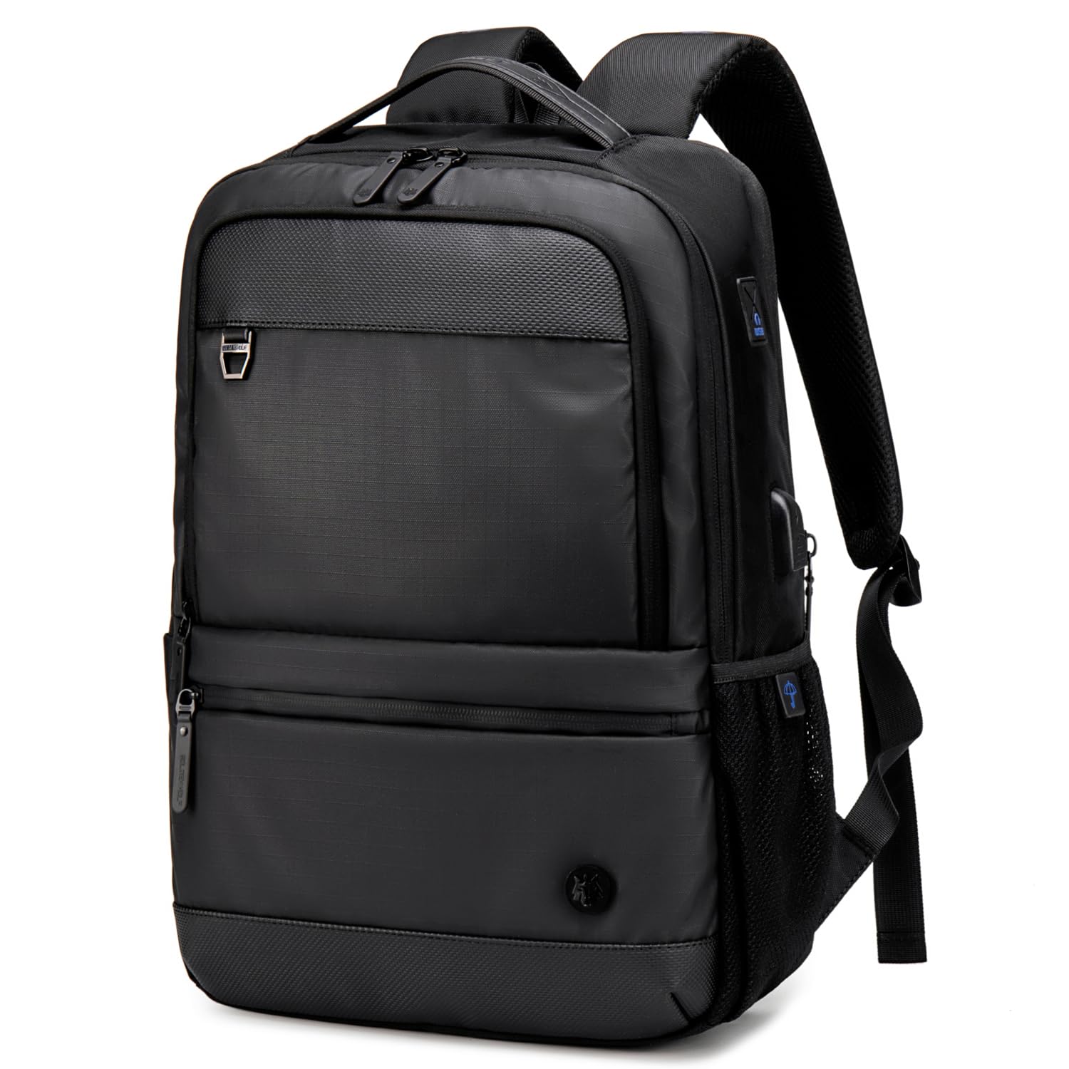 golden wolf Backpack for Men 17L to 22L Medium Expandable Backpack for upto 15.6" Laptop Bag for Travel, Office Backpack with Clothes Compartment & USB Smart Backpack for Business, Black-picture-36