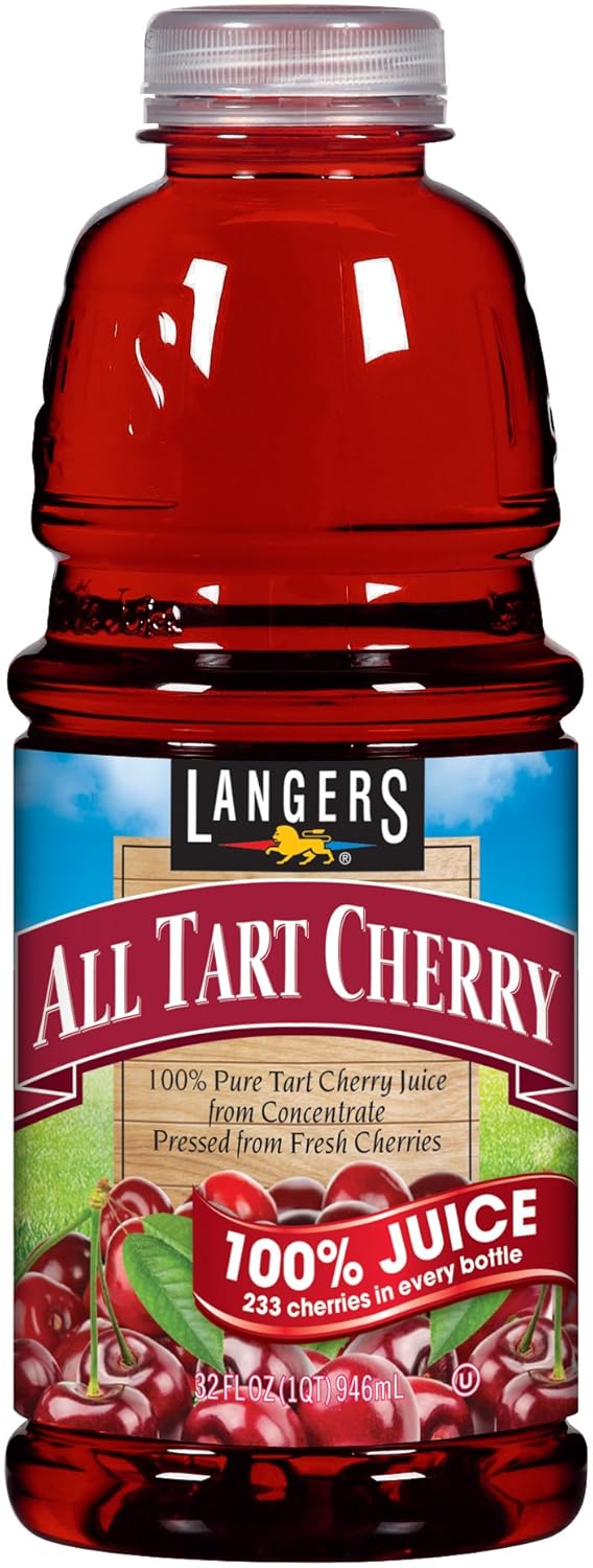 Langers Juice 100% All Tart Cherry, 32 Fl Oz (Pack of 6)