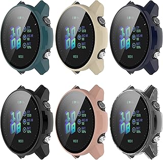 Case Compatible for Garmin Forerunner 955 Bands Screen Case Bumper All-Around Full Cover PC Frame Protective case for Forerunner 955 Smartwatch (6Colors)