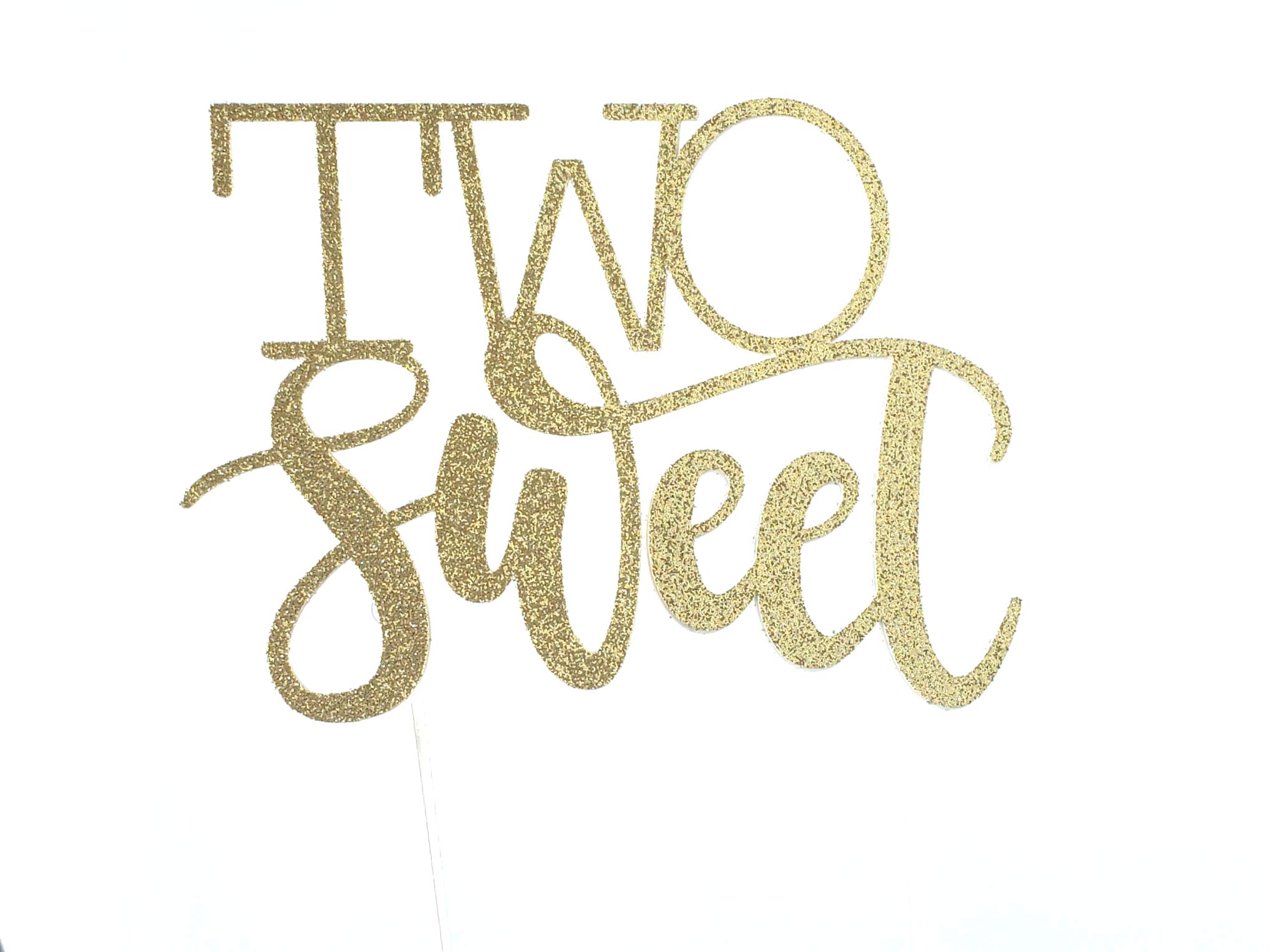 CMS Design Studio Handmade Two Sweet Cake Topper – Ice Cream Party Theme Party – Dessert Birthday Party – 2nd Birthday Décor – Two Sweet Party Decor