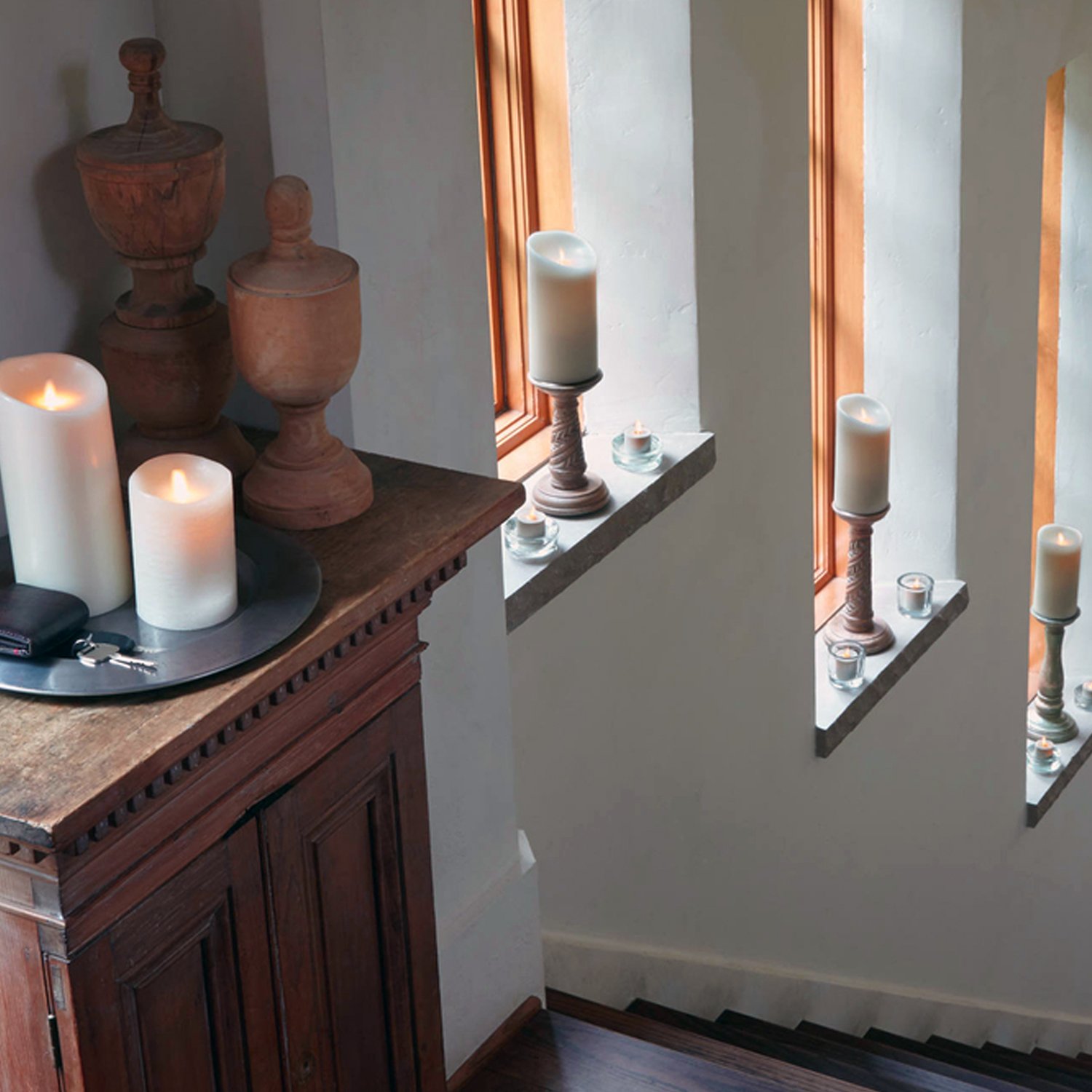 Novelty Place Bougies Flottantes à LED De, Bougies Chauffe-Plat Sans