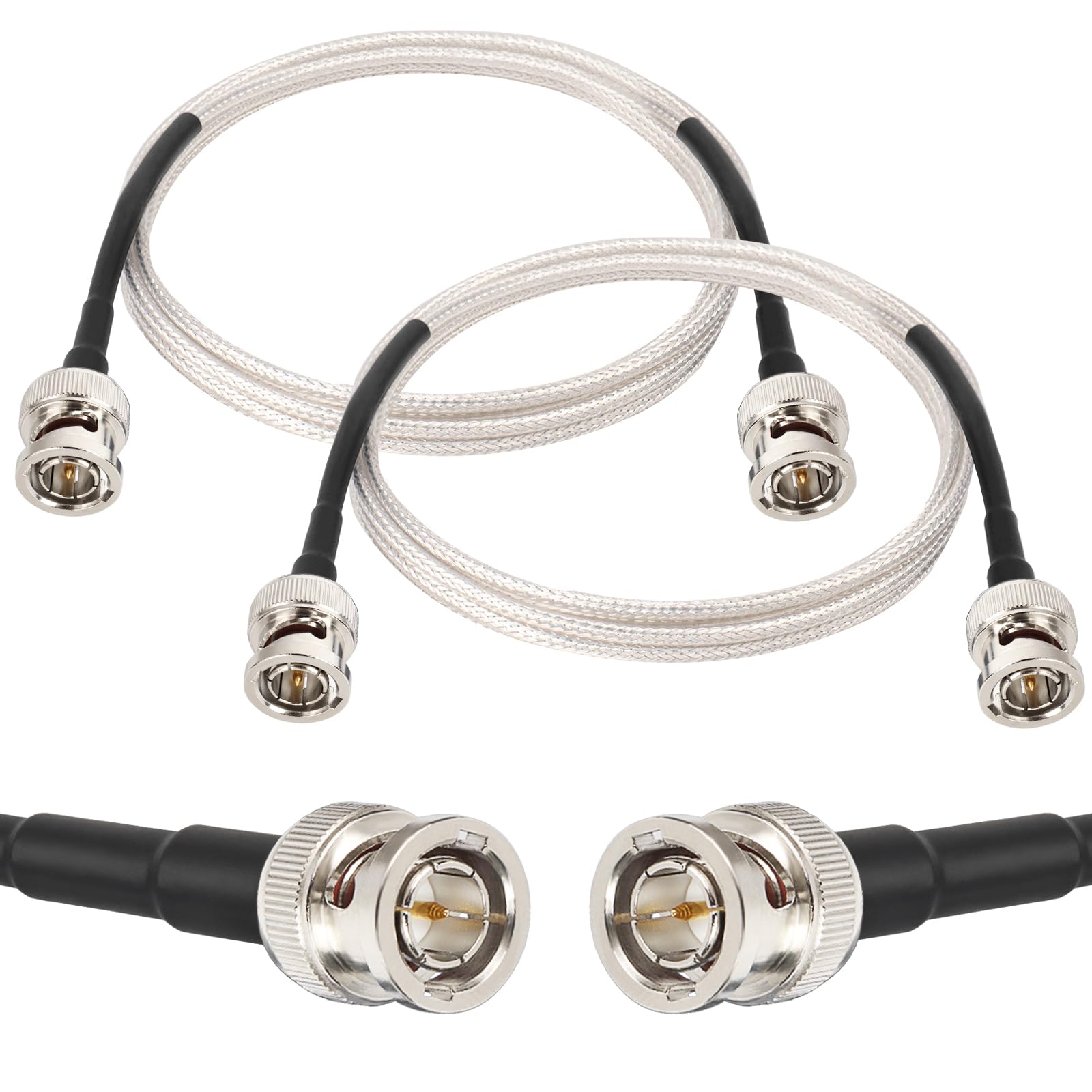 XRDS -RF 2PCS HD SDI Cable 3ft, BNC Male Cable 75 Ohm RG179 SDI Cable for BMCC Video Camera