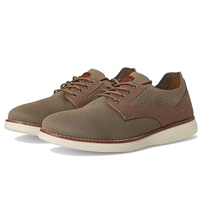 Johnston & Murphy Kids Upton Knit Plain Toe (Little Kid/Big Kid) Boys Shoes Taupe Knit