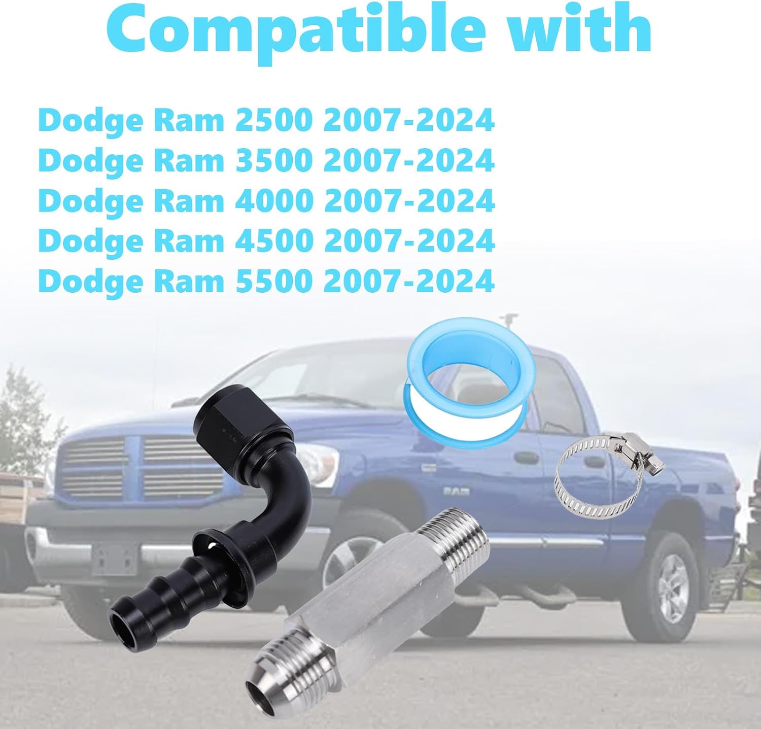 Top Heater Hose Connector fit for Dodge Ram 6.7L Cummins 2007.5-2024