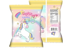 Bag of Chips Unicorn Party Favor - Personalized Chip Bag Covers for...